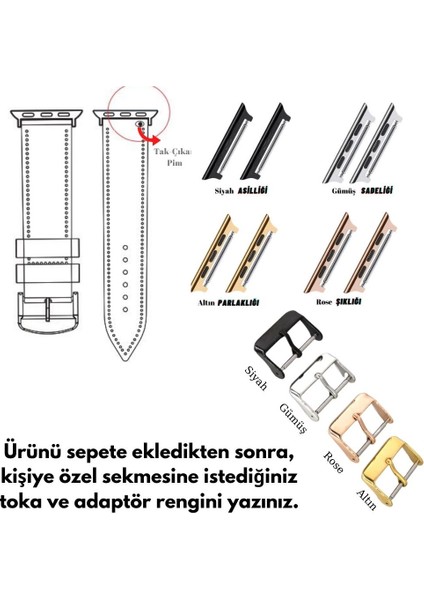 Apple Watch Uyumlu Kadın Klasik Deri Kordon 38 40 41MM indirimleri