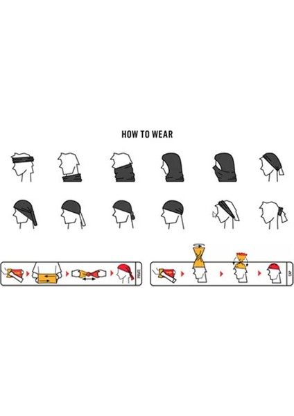 Buff Ecostretch Siyah Çok Işlevli Bandana fiyatları