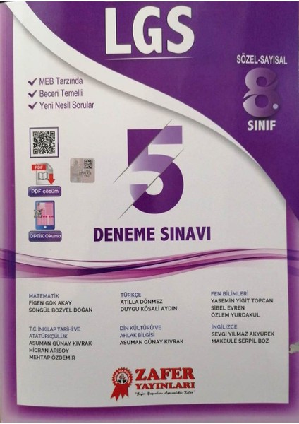 8. Sınıf LGS 5' Li Deneme