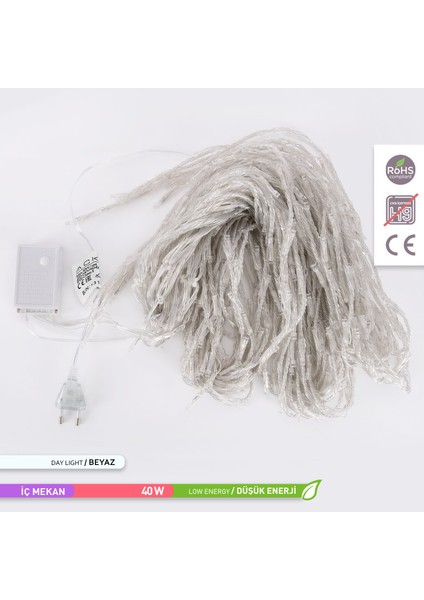 LED Akar Perde 6500K Beyaz Işık 220 V 2x2 Metre modelleri