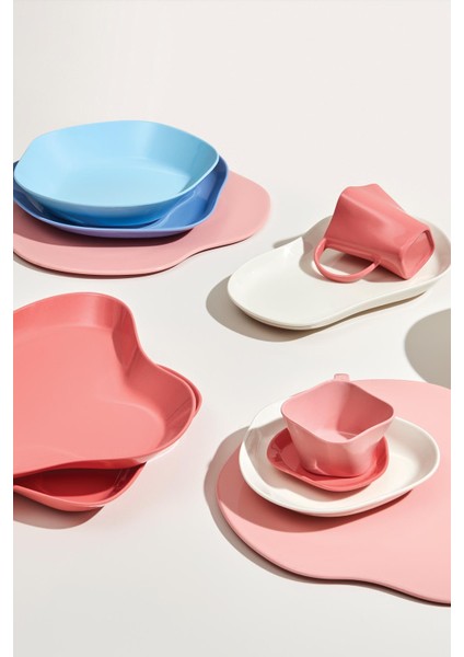 Skallop 2 Parça 28X25 Cm Kayık Seti Pembe