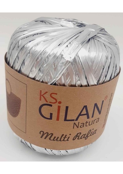 Parlak Rafya Gümüş Renk No:7