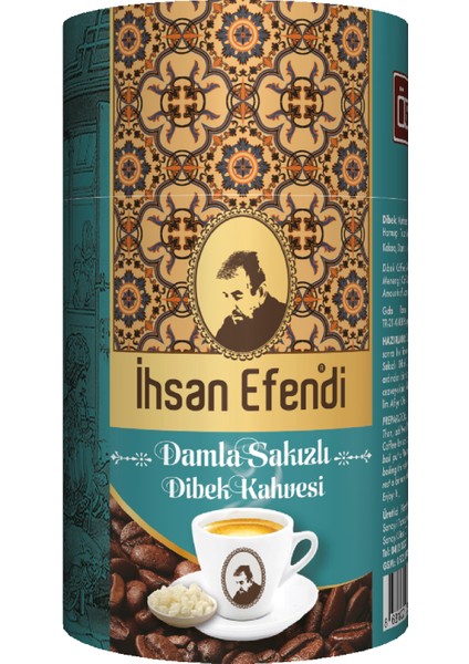 Ihsan Efendi Damla Sakızlı Dibek Kahvesi Silindir 400 gr