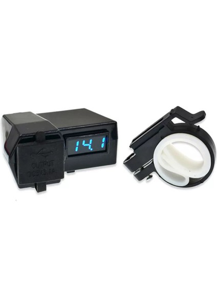 12-24 V Çift USB Motosiklet Gidon Şarj Soket Adaptörü Dijital Voltmetre (Yurt Dışından) fırsatları