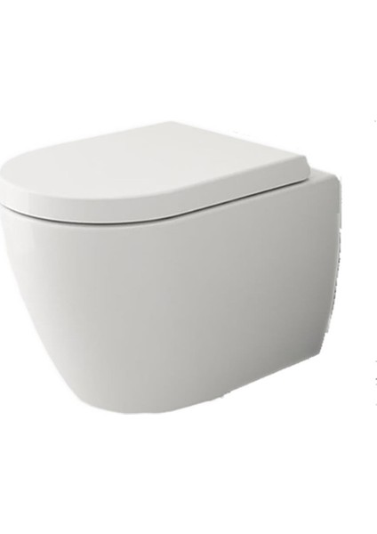 Bocchi Venezia Asma Klozet Rimless Kanalsız, Mat Beyaz Kapak Hariç 1295-002-0128