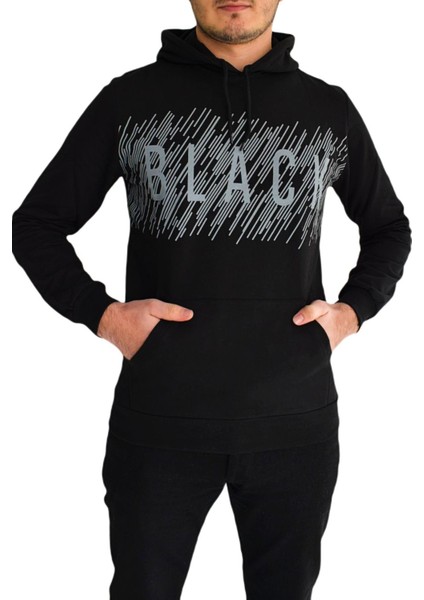 Erkek Kapüşonu Sweat Baskılı 1030 BGL-ST01733