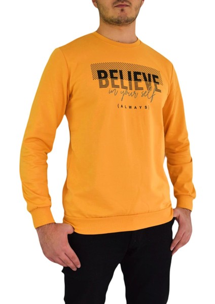 Erkek Sıfır Yaka Sweat Belıeve BGL-ST01724