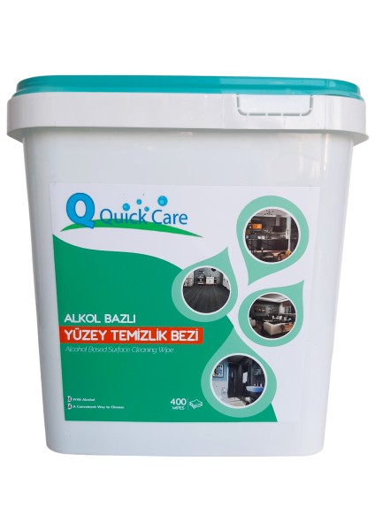 Dezenfektanlı Yüzey Temizleme Bezi Limon Kokulu 400'LÜ