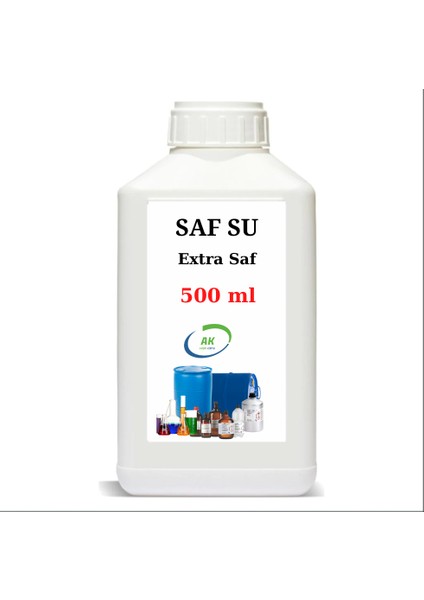 SAF SU (DE İYONİZE SAF SU H2O) 500 ML