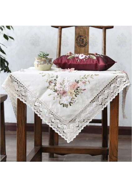 Nakış Kahve Için Baskılı Damgalı Çapraz Dikiş Masa Örtüsü Seti (Yurt Dışından)