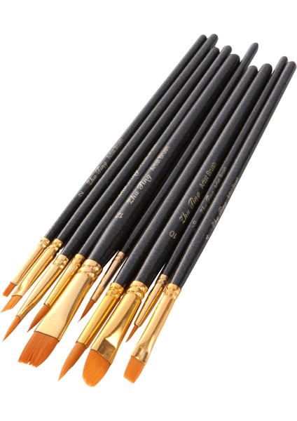 Boyama Fırça Seti - Siyah (Yurt Dışından)