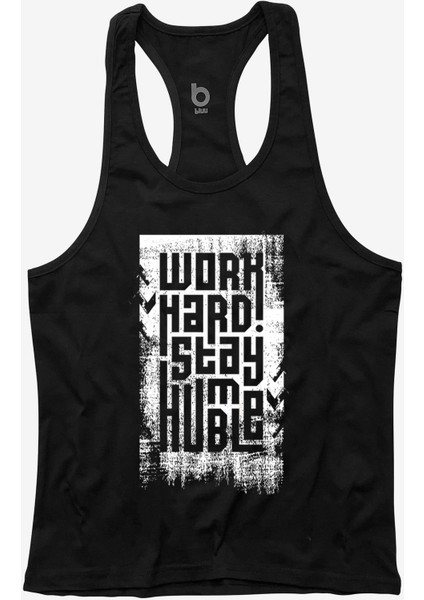 Fitness Gym Tank Top Sporcu Atleti Siyah Yumuşak Kumaşlı Rahat Kesim