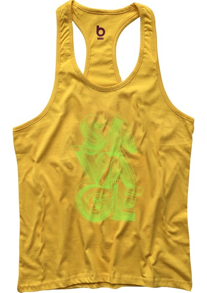 Savage Fitness Gym Tank Top Sporcu Atleti