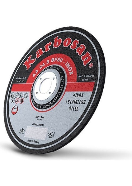 Paslanmaz Inox Kesici Taş 115X2.5X22 mm
