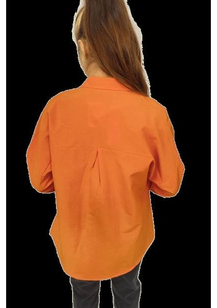 Kadın Uzun Kol Gömlek - Turuncu modelleri