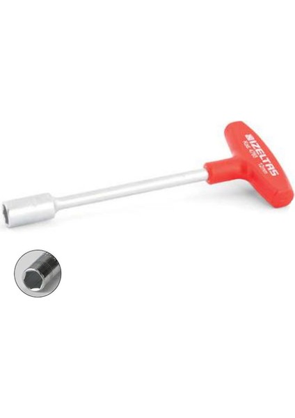 Izeltaş Lokma Uçlu T Kol Tornavida 10 mm