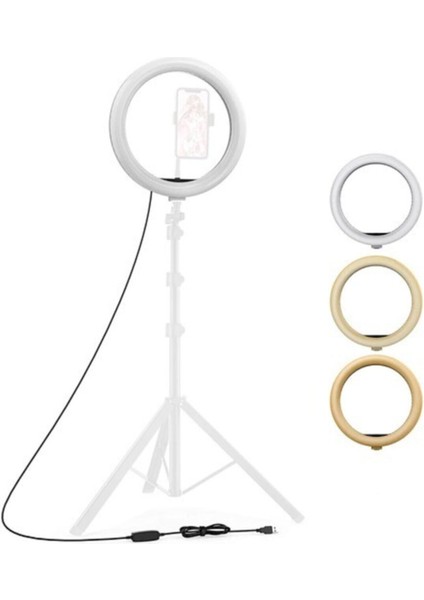 10'' Ring Light Makyaj Işığı + Işık Ayağı