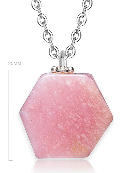 Doğal Pembe Opal Taşı Kolye fiyatları