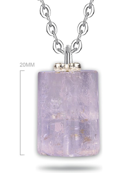 Doğal Pembe Kuvars Taşı Kolye fırsatları