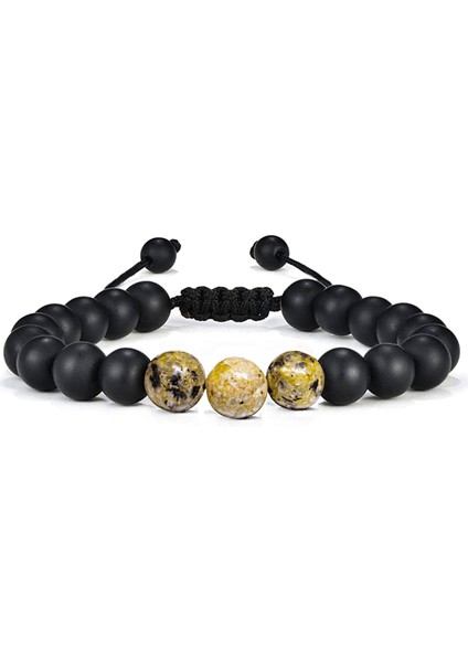 Doğal Sarı Varisit Oniks Taşı Doğal Taş Bileklik Seti modelleri