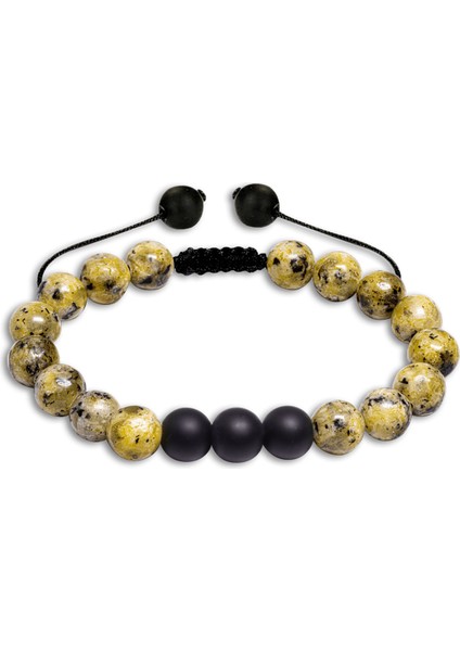 Doğal Sarı Varisit Oniks Taşı Doğal Taş Bileklik Seti fırsatları