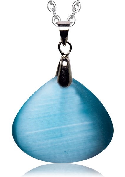 Doğal Mavi Akik Taşı Kolye fiyatları