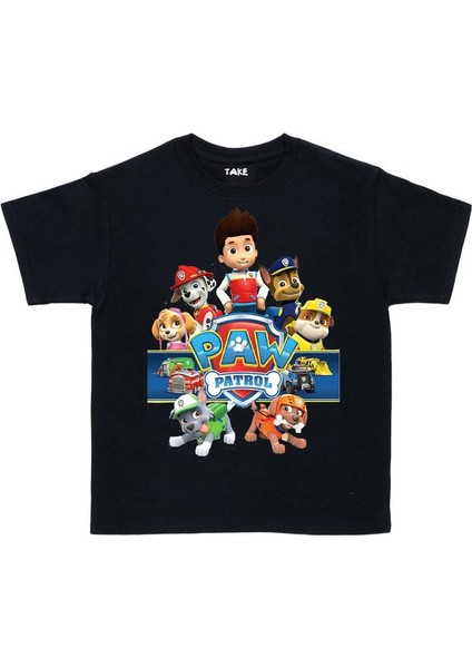 Paw Patrol Çocuk Tişört Siyah