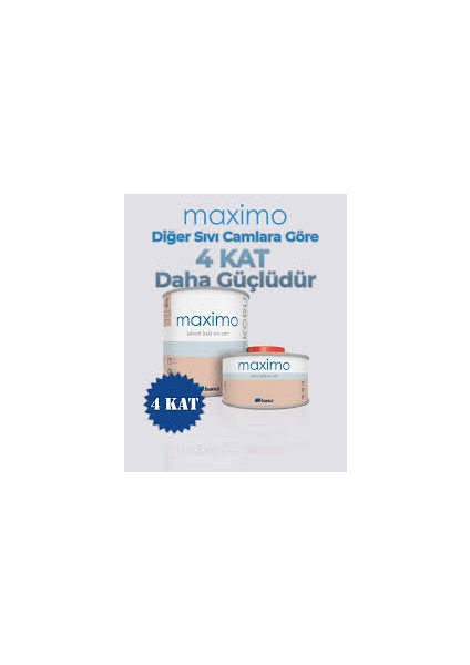 Maximo – Solvent Bazlı Sıvı Cam 0,50 kg Parlak