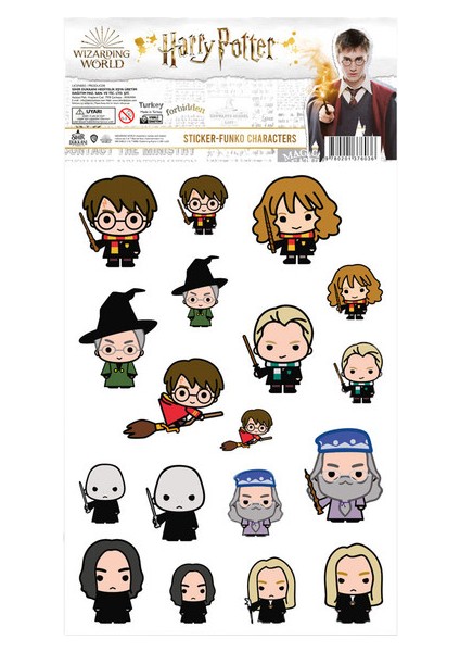 Harry Potter Karakterleri Manga Style Sticker Set