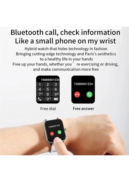 1.54 '' Tam Dokunmatik Bluetooth IP67 Su Geçirmez Spor Akıllı Saat (Yurt Dışından)