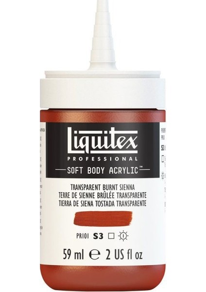 : Professional Soft Body : Akrilik Boya : 59 ml : Transparent Burnt Sienna 129 S3 fiyatları