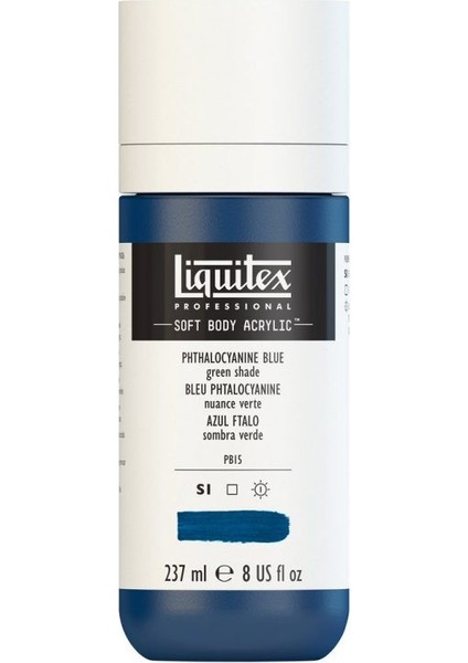 : Professional Soft Body : Akrilik Boya : 237 ml : Phthalocyanine Blue Green Shade 316 S1