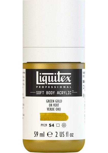 : Professional Soft Body : Akrilik Boya : 59 ml : Green Gold 325 S4