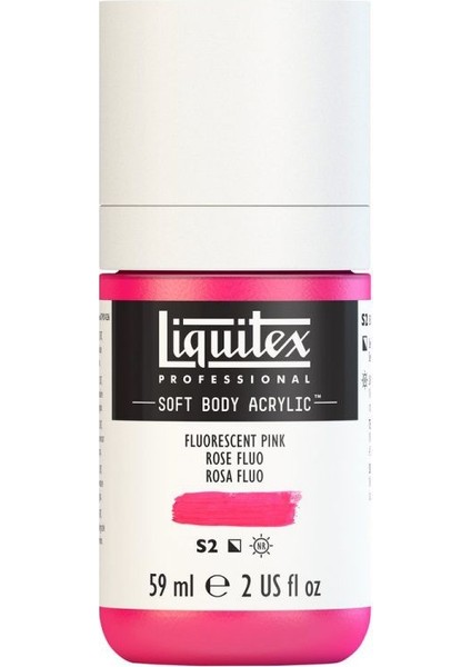 : Professional Soft Body : Akrilik Boya : 59 ml : Fluorescent Pink 987 S2