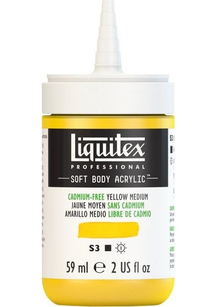 : Professional Soft Body : Akrilik Boya : 59 ml : Cadmium-Free Yellow Medium 890 S3 fiyatları