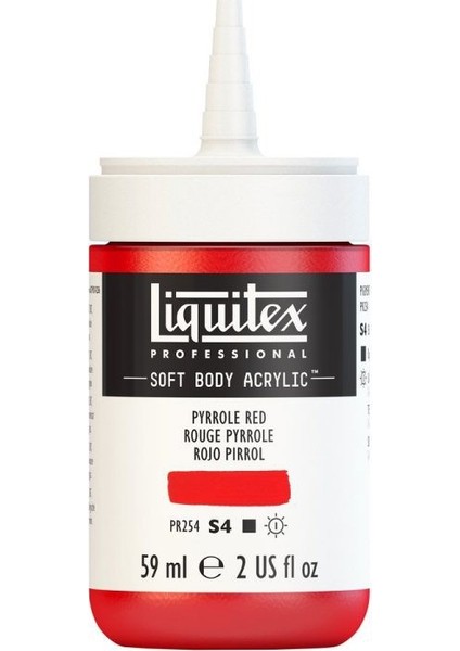 : Professional Soft Body : Akrilik Boya : 59 ml : Pyrrole Red 321 S4