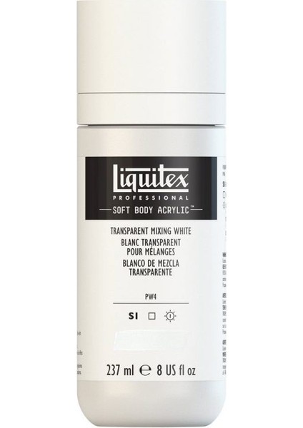 : Professional Soft Body : Akrilik Boya : 237 ml : Transparent Mixing White 430 S1