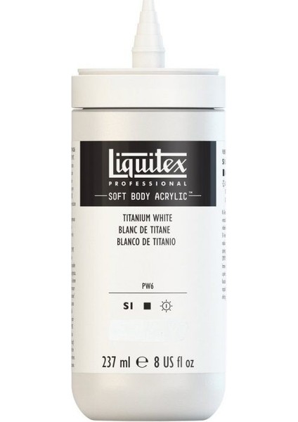 : Professional Soft Body : Akrilik Boya : 237 ml : Titanium White 432 S1