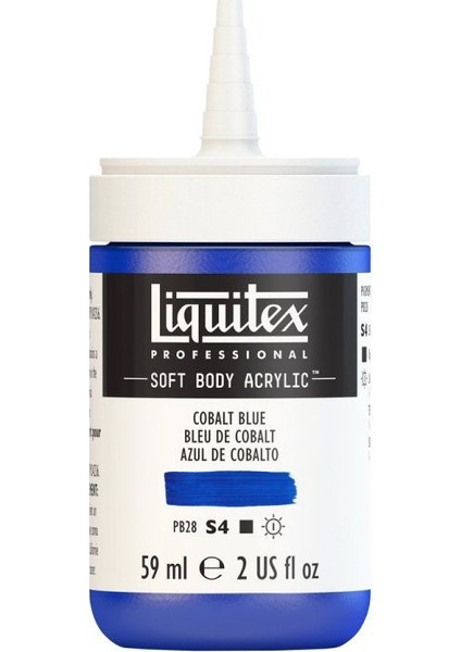 : Professional Soft Body : Akrilik Boya : 59 ml : Cobalt Blue 170 S4