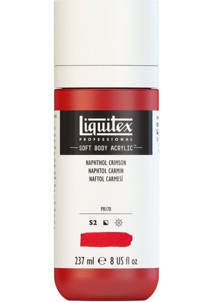 : Professional Soft Body : Akrilik Boya : 237 ml : Naphthol Crimson 292 S2