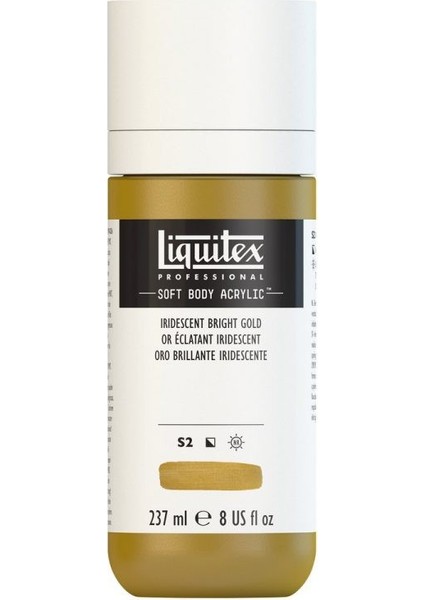 : Professional Soft Body : Akrilik Boya : 237 ml : Iridescent Bright Gold 234 S2
