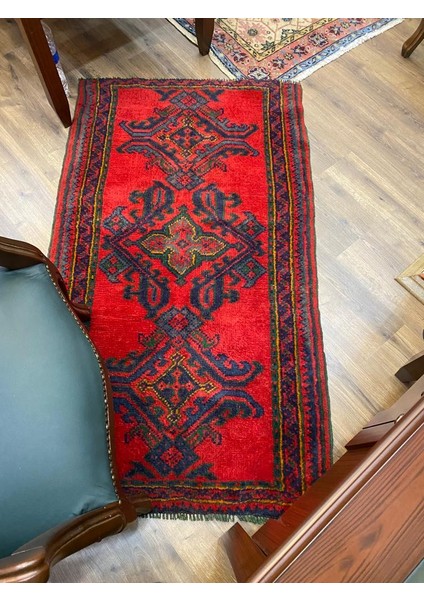 El Dokuma Halı Ottomanoushakrugs Antik Uşak Motifli Dokuma Halı 160 x 90