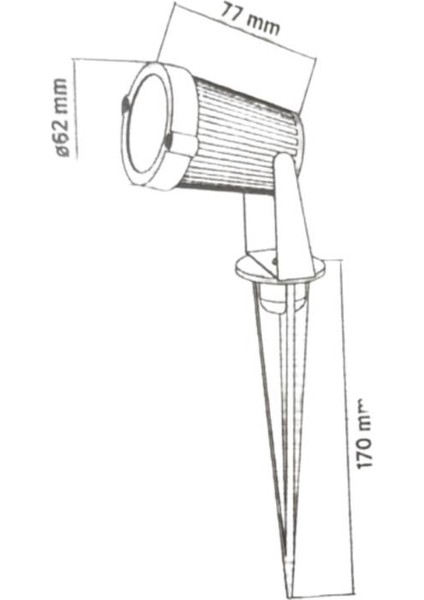 CT-7300 Rozanslı Kazıklı G.ışığı Bahçe Armatür Cata fiyatları