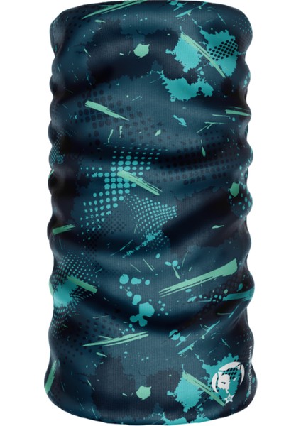 Dijital Desing Blue Extreme Slaemless Sporcu Mavi Boyunluk Bandana Balaclava