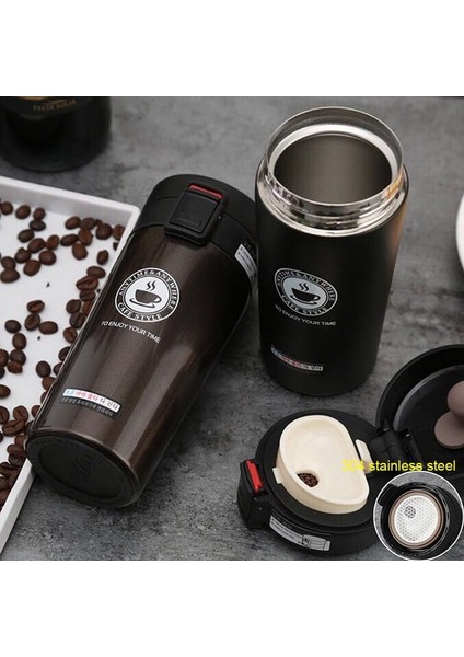 380 ML 304 Paslanmaz Çelik Sızdırmaz Termos Kupa - Kırmızı (Yurt Dışından) fırsatları