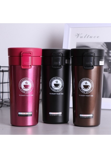 380 ML 304 Paslanmaz Çelik Sızdırmaz Termos Kupa - Kırmızı (Yurt Dışından) indirimleri