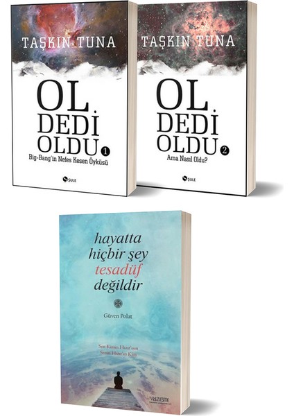 Ol Dedi Oldu 1&2 - Hayatta Hiçbir Şey Tesadüf Değildir 3 Kitap Set - Taşkın Tuna