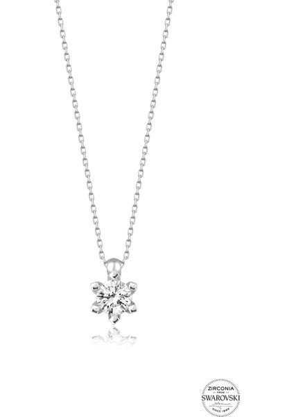 Union Swarovski Zirconia Kadın Tektaş Kolye