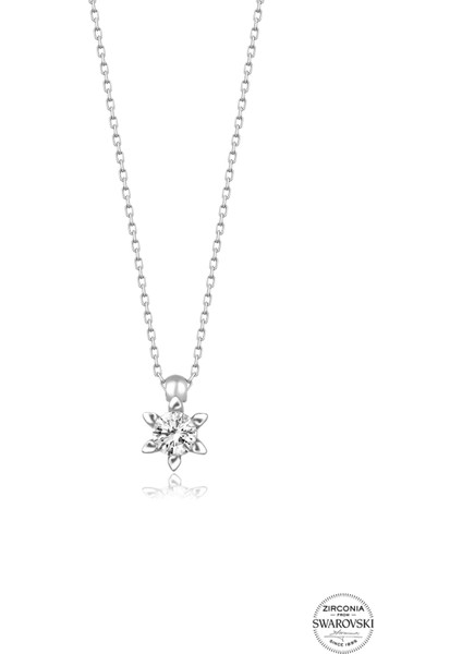 Union Swarovski Zirconia Kadın Minimal Tektaş Kolye