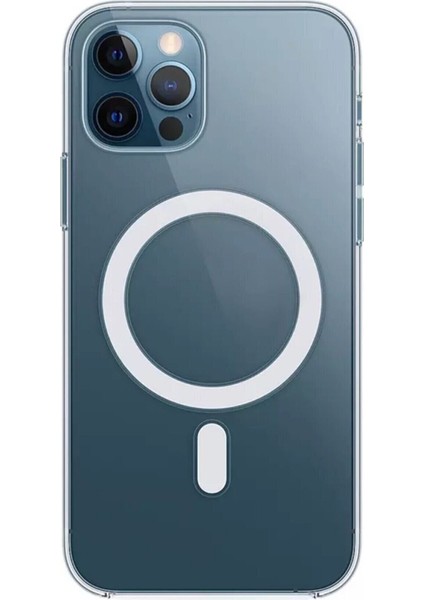 Apple iPhone 11 Pro Max Magsafe Şeffaf Silikon Kılıf